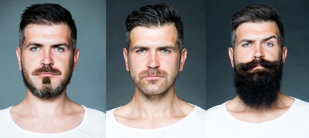 man growing beard