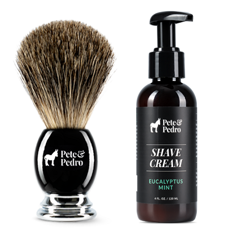 Shave Cream & Shave Brush Set